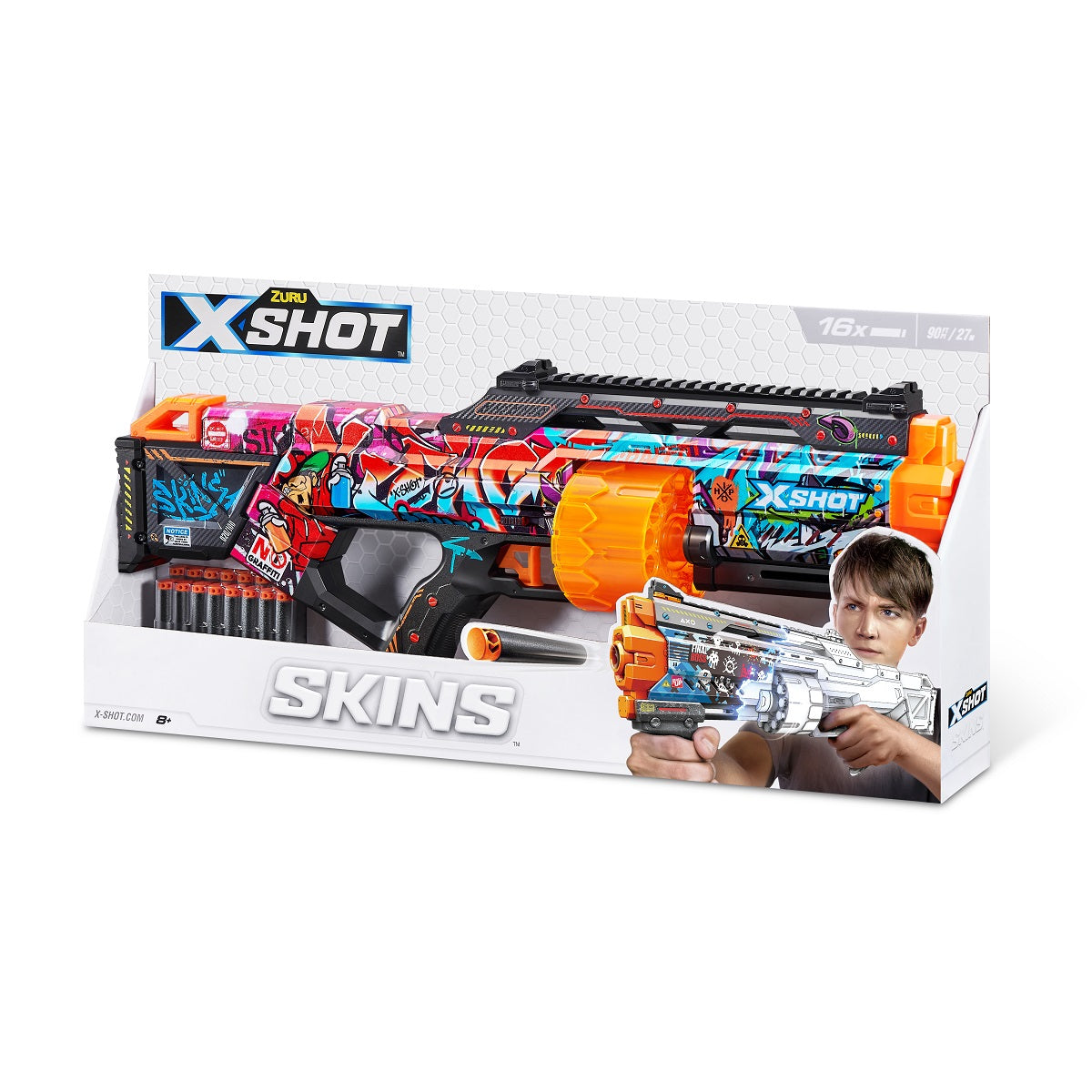 ZURU X-SHOT Skins Last wyrzutnia16st 36518B