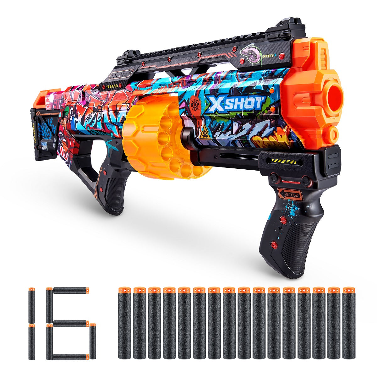 ZURU X-SHOT Skins Last wyrzutnia16st 36518B
