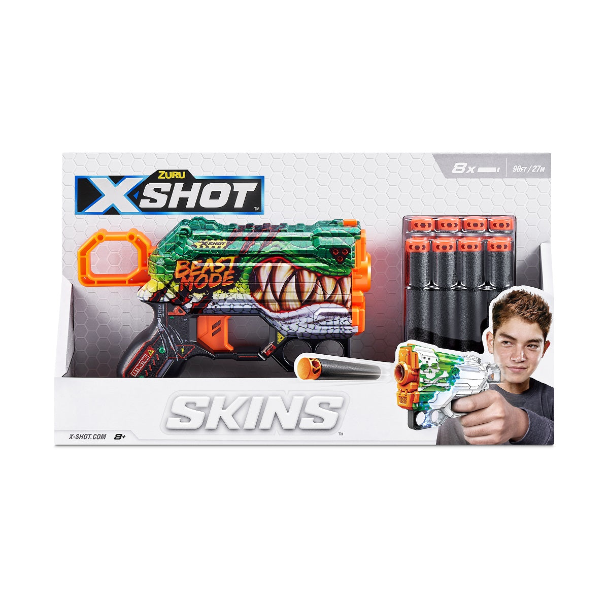 ZURU X-SHOT Skins Menace wyrzutnia 36515G 23772