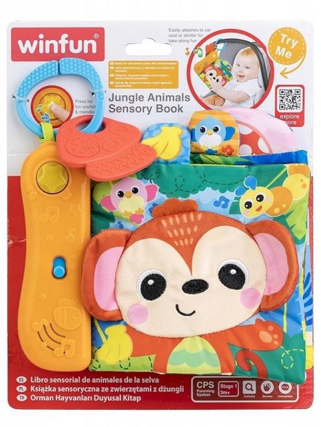 Sensoryczna książeczka dżungla smily play