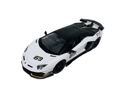 Model Lamborghini Aventador biały ze światłem i dźwiękiem