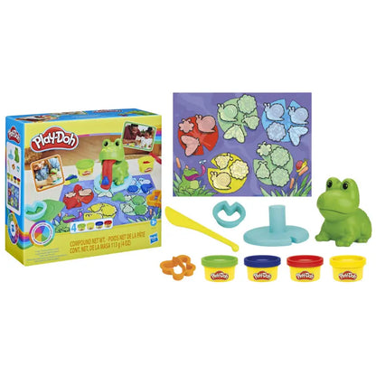 Play-doh starters żaba i nauka kolorów