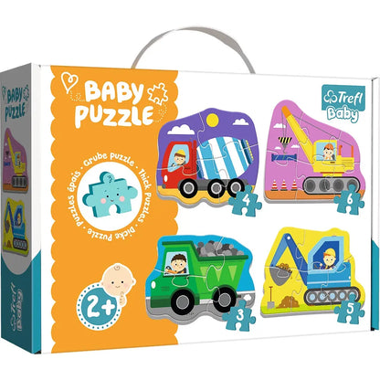 Puzzle baby classic pojazdy na budowie