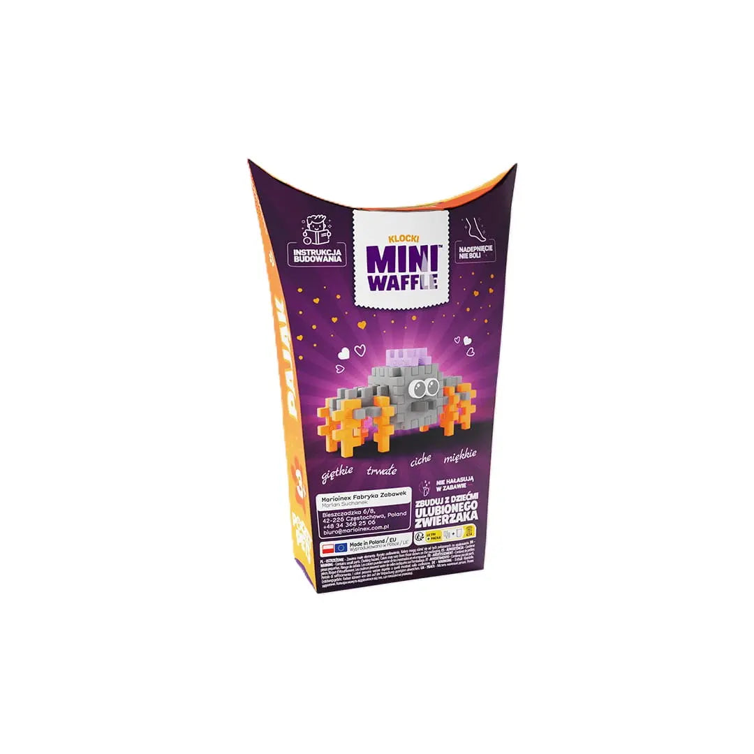 Klocki wafle mini pocket pets pająk
