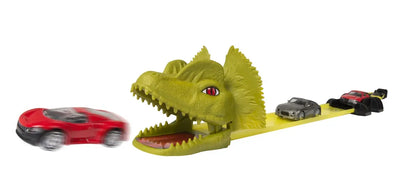 Teamsterz zestaw atak dinozaura + 3 auta