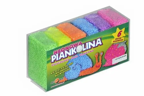 Piankolina 6 kolorów neonowa