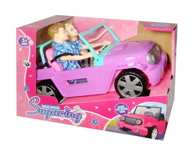 Auto cabriolet z dwoma lalkami