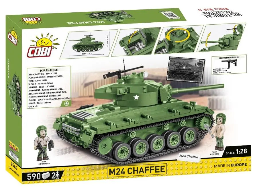 COBI HC WWII M24 Chaffee 588kl 2543