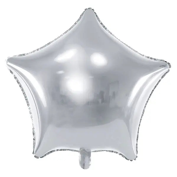 Balon foliowy Gwiazdka 48cm srebrny