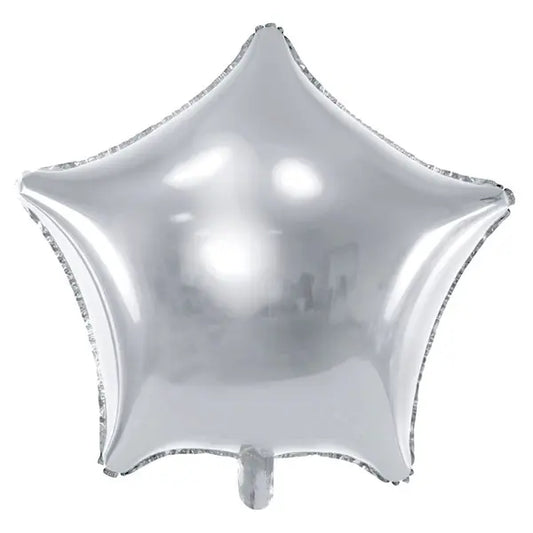 Balon foliowy Gwiazdka 48cm srebrny