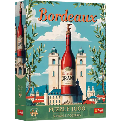 Puzzle Vintage Poster 1000 el. Bordeaux, Francja