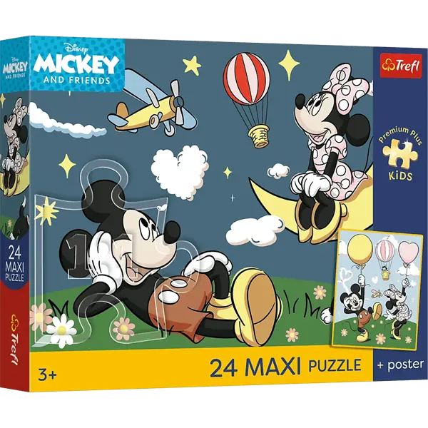 PUZZLE MAXI 24 PremPlus Kids Przyjac..myszki 14390