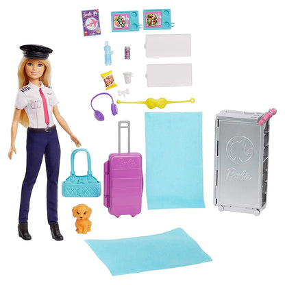 Barbie samolot + lalka pilot GJB33