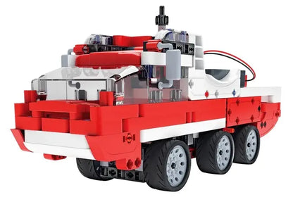 Naukowa zabawa labolatorium mechaniki samochód strażacki