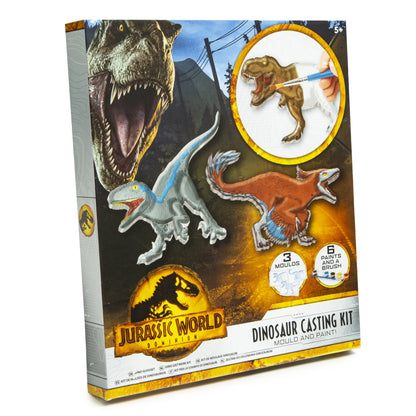 Jurassic world gipsowy odlew dinozaurów + farbki