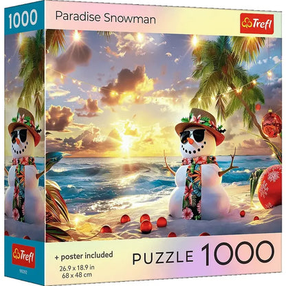 Puzzle 1000 el. USA Collection: Paradise Snowman