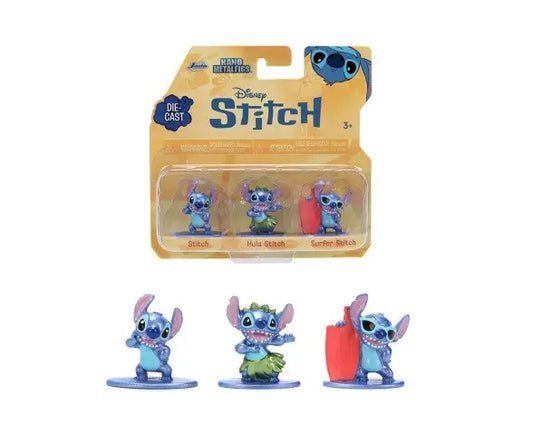 Stitch figurka metalowa 4cm - 3pak