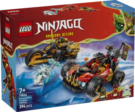 Lego Ninjago - Wielofunkcyjne pojazdy Kaia i Cole a