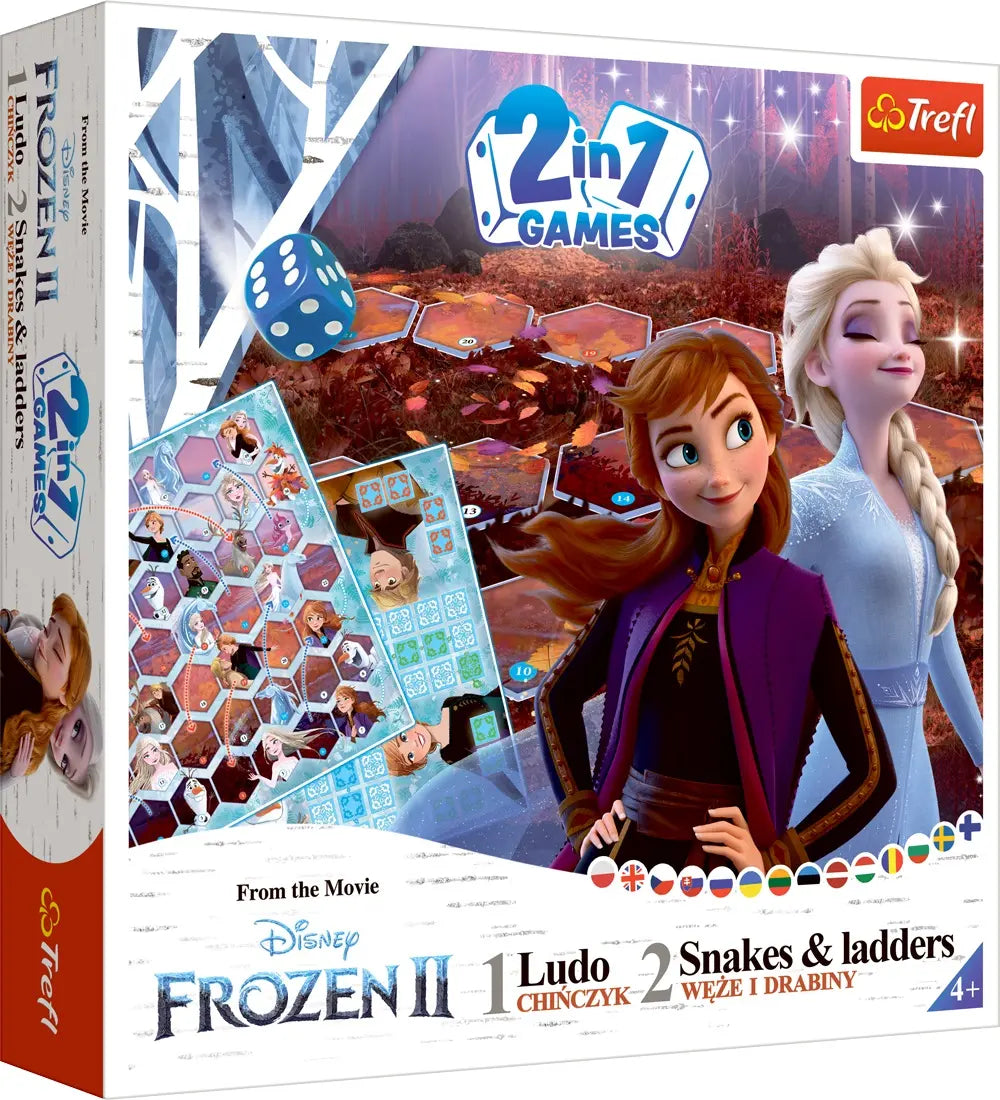 GRA 2w1 Chińczyk / Węże i drabiny Frozen 2