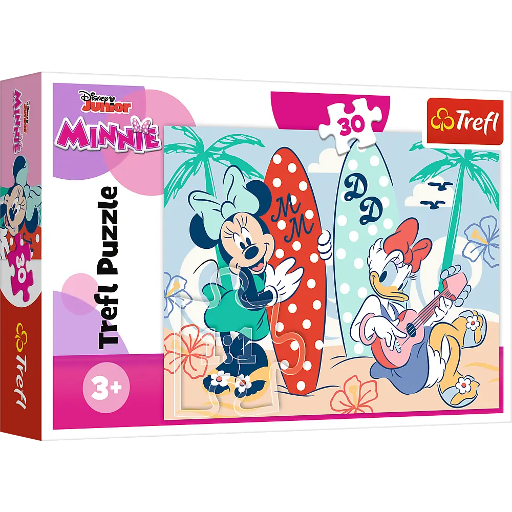 Puzzle 30 elementów kolorowa minnie