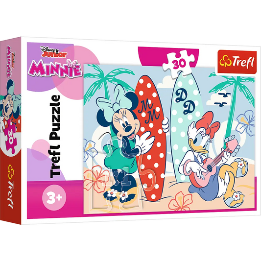 Puzzle 30 elementów kolorowa minnie