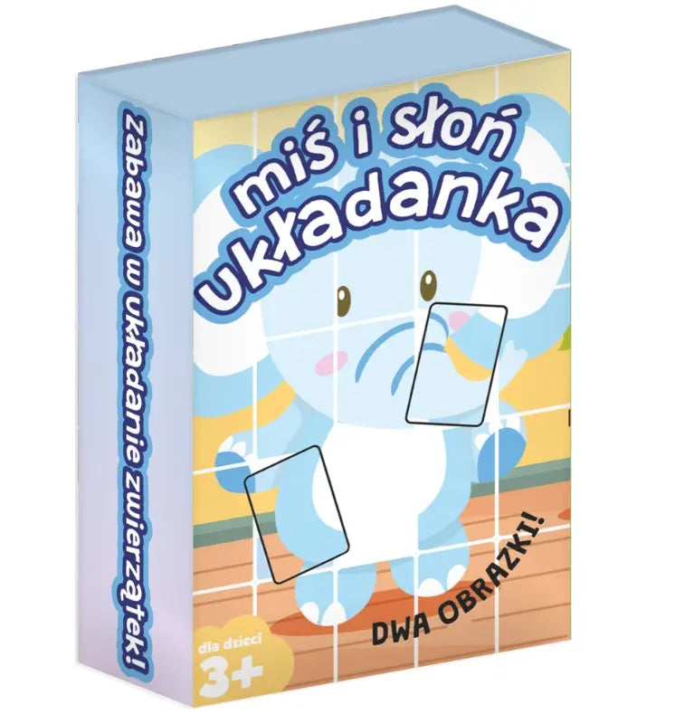 Gra układanka miś i słoń