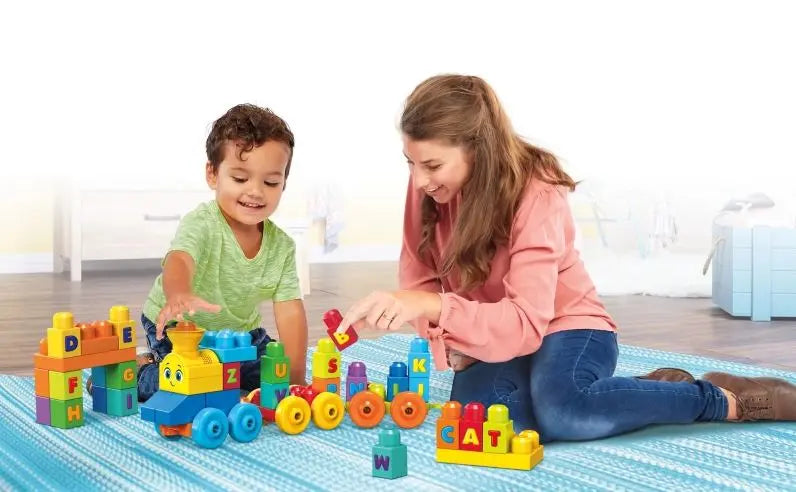 MEGA BLOKS pociąg ABC z dźwiękiem