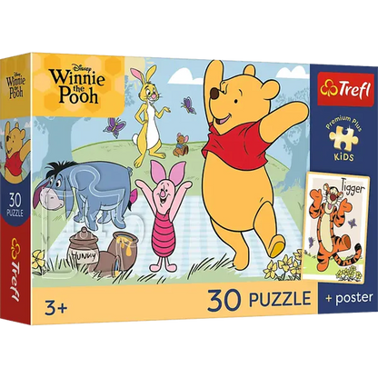 Puzzle Premium Plus Kids, Disney Kubuś Puchatek 30 el. Słodkie chwile