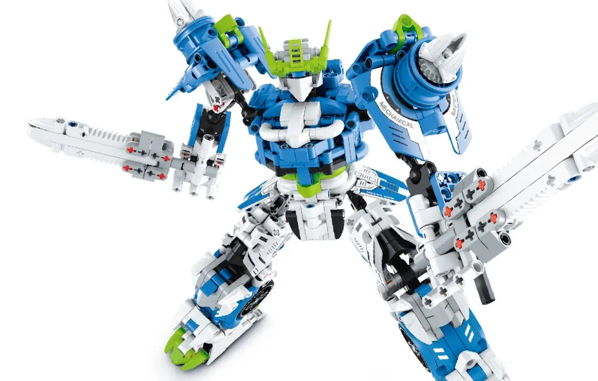 Immaster klocki mecha wojownik niebieski 941elementów