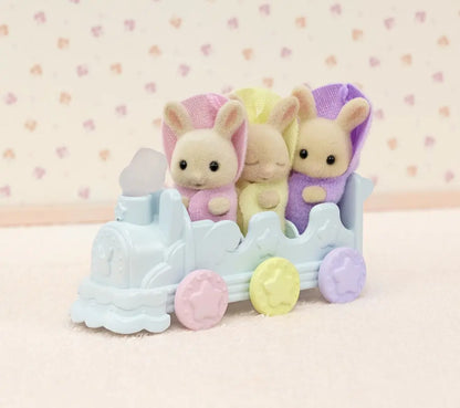 Sylvanian families kąpiel trojaczków