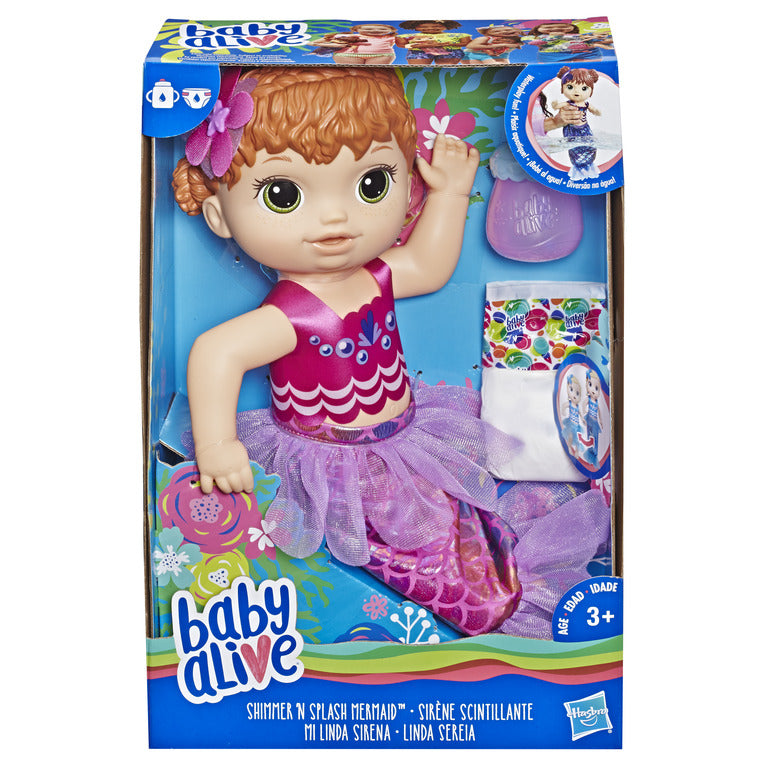 BABY ALIVE syrenka czerw.włosy E4410 /2