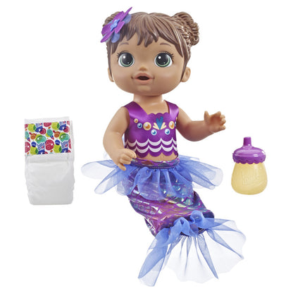 BABY ALIVE lalka błysz.syrenka brunetka E3691