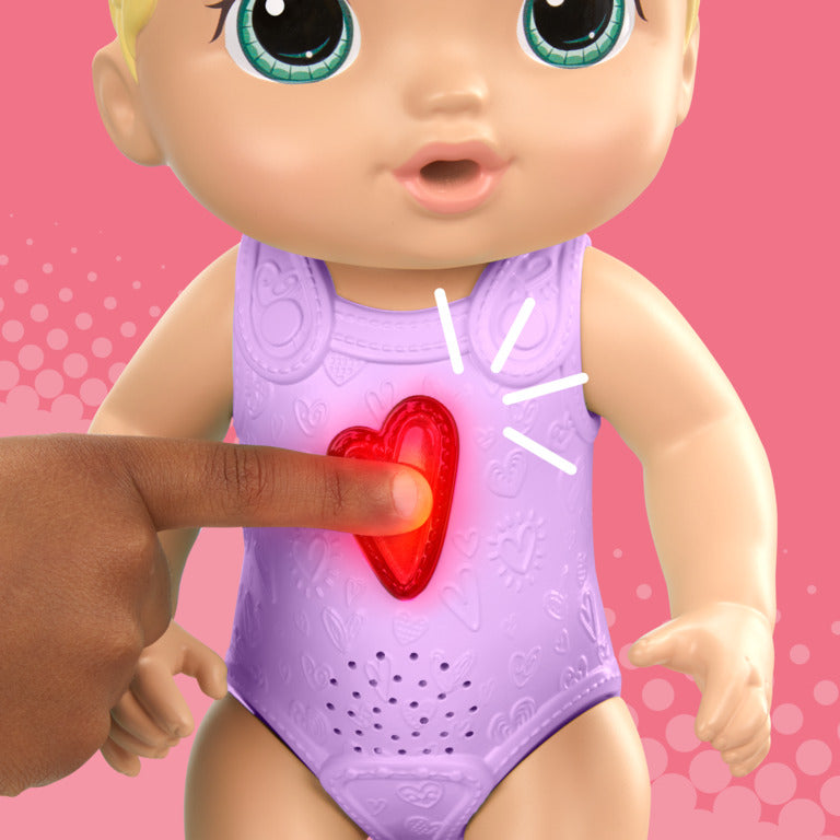BABY ALIVE lala blond ze świec.serduszkiem 6946 /2