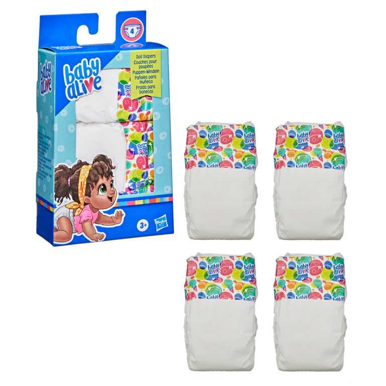 BABY ALIVE zapas pieluch 4szt E9119 /6