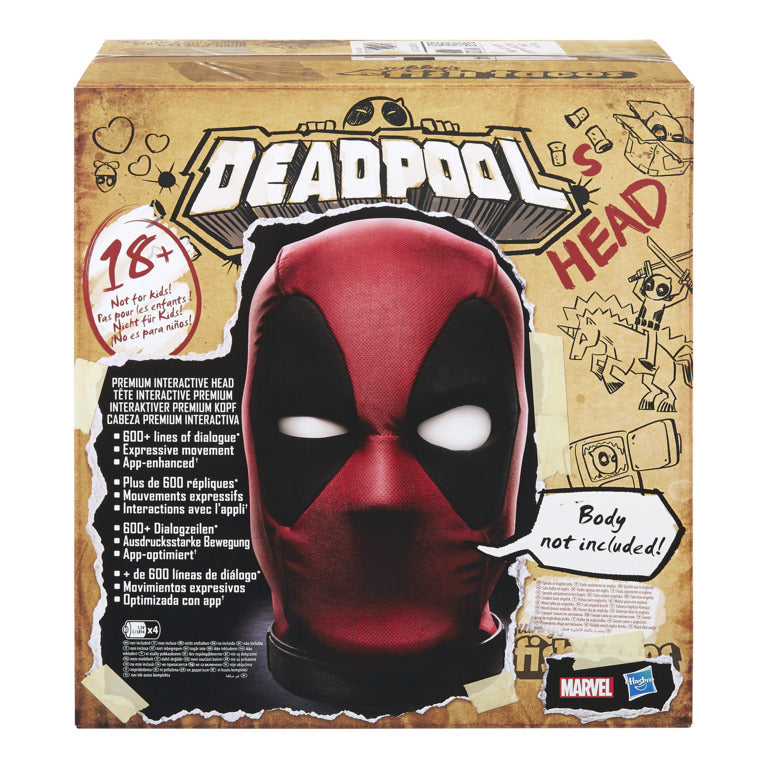 MARVEL interaktywna głowa Deadpool E6981 /2