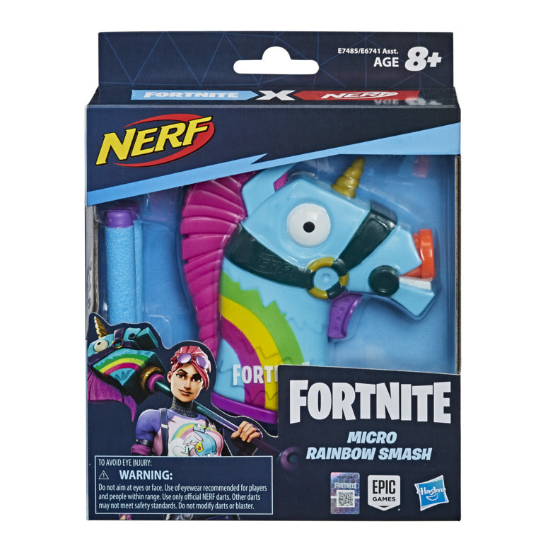 NERF Fortnite MicroShots Rainbow Smash E7485 /6