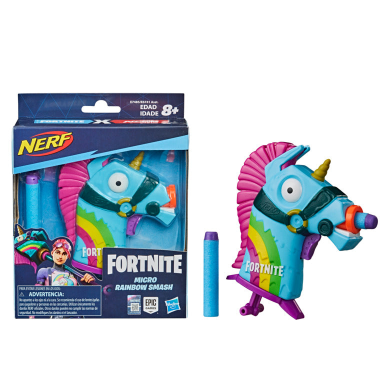 NERF Fortnite MicroShots Rainbow Smash E7485 /6