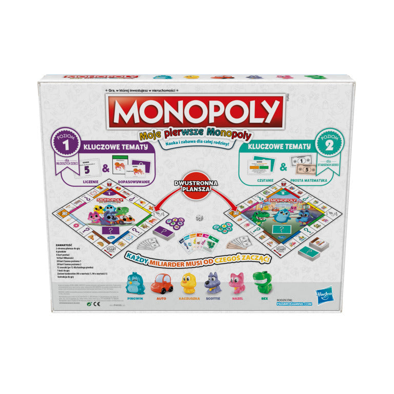 Gra MONOPOLY Junior Moje pierwsze Monopoly F4436/6