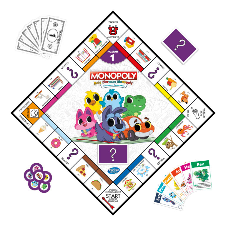 Gra MONOPOLY Junior Moje pierwsze Monopoly F4436/6