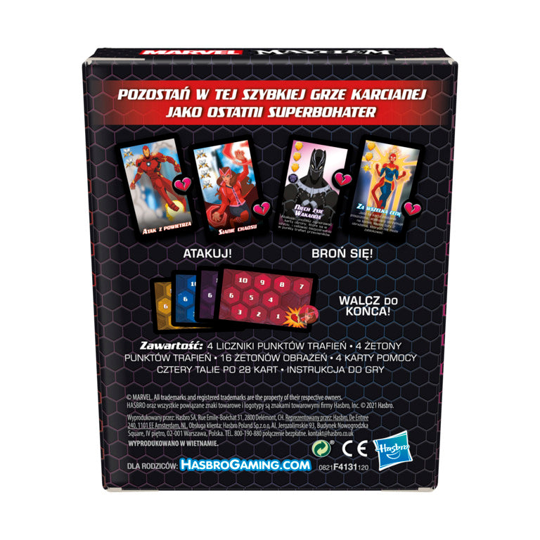 Gra karciana MAYHEM Marvel  F4131 /8