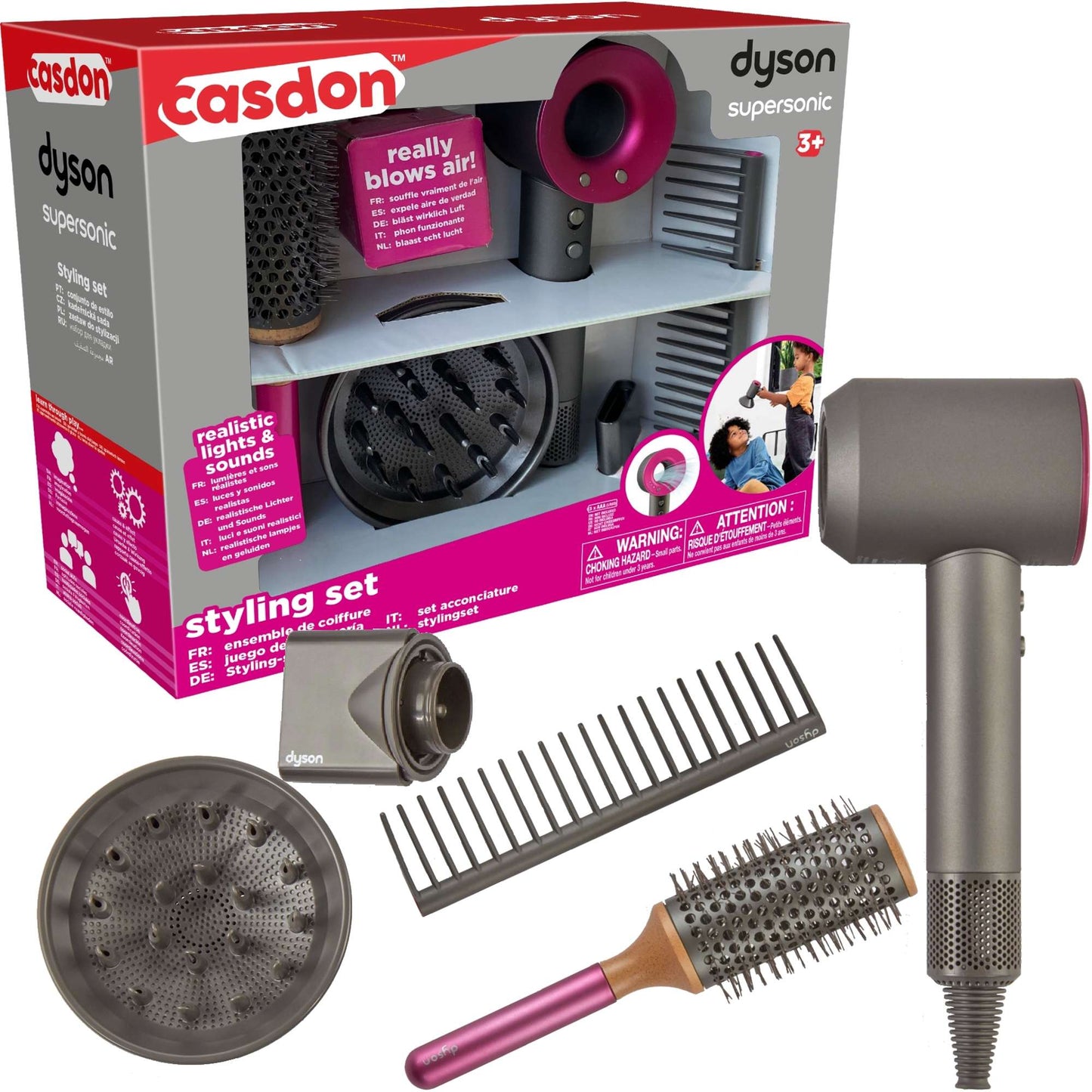 Casdon zestaw z suszarką dyson