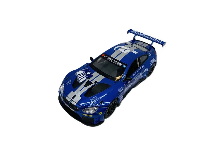 Model BMW M6 GT3 niebieski ze światłem i dźwiękiem