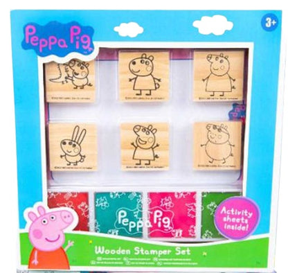 Świnka Peppa drewn.stemple set 85-0026 92667