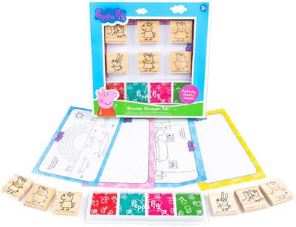 Świnka Peppa drewn.stemple set 85-0026 92667