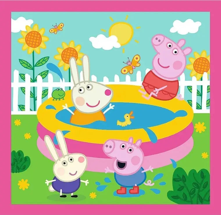 Puzzle 3w1 Peppa i przyjaciele