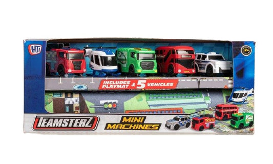 TEAMSTERZ autka 5szt+mata do zabawy 1417261