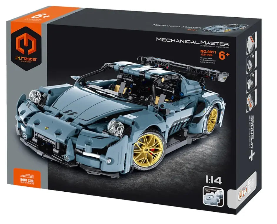Immaster klocki model 1:14 auto błękit 1221 elementów