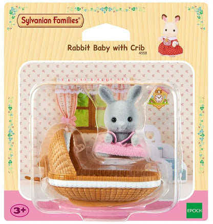 SYLVANIAN Baby królik z łóżeczkiem 04558