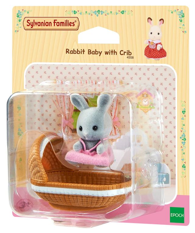 SYLVANIAN Baby królik z łóżeczkiem 04558