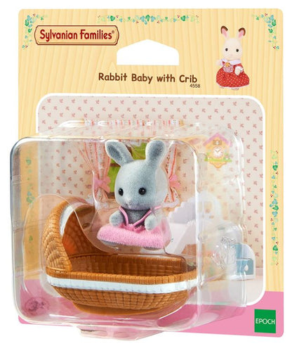 SYLVANIAN Baby królik z łóżeczkiem 04558